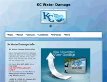 Tablet Screenshot of kcwaterdamage.info